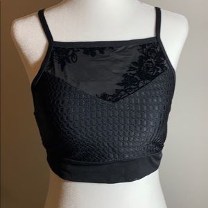 Lorna Jane Uniquely Sports Bra Black Medium EUC